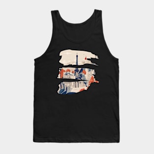 Paris Eiffel Tower France Travel Tank Top